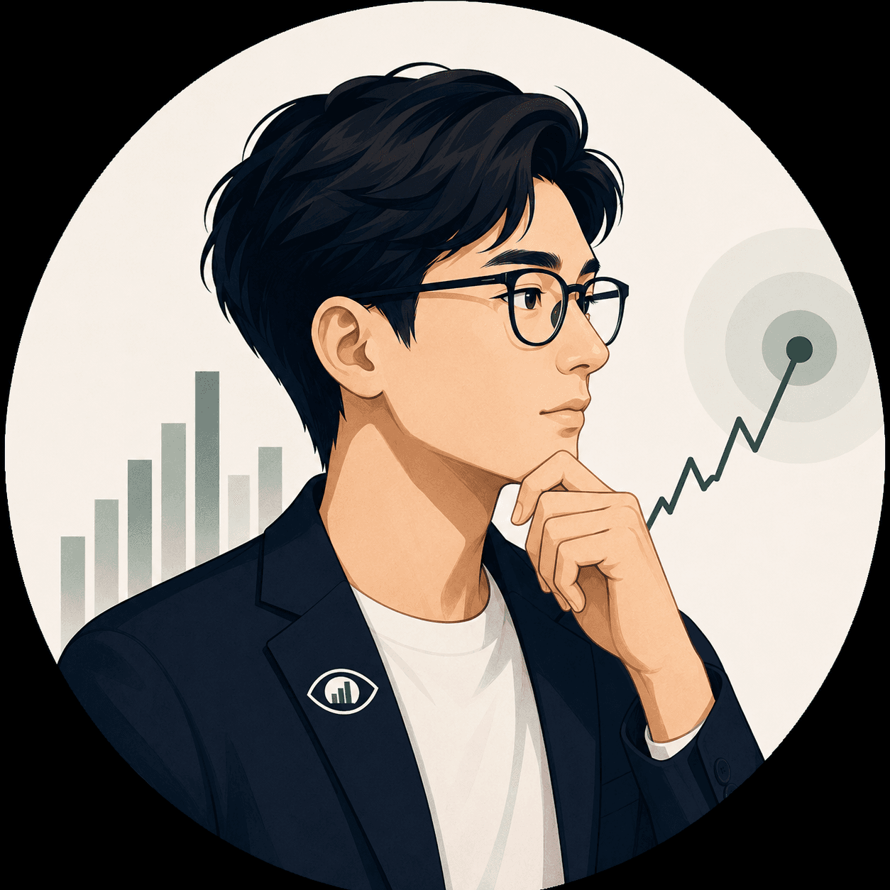 Market Glance analyst and editorial identity illustration